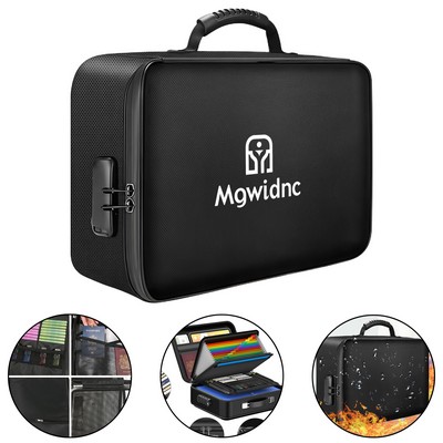 Waterproof Fireproof Document Organizer Pouch A4 B5 Passport Multilayer Large Capacity File Holder