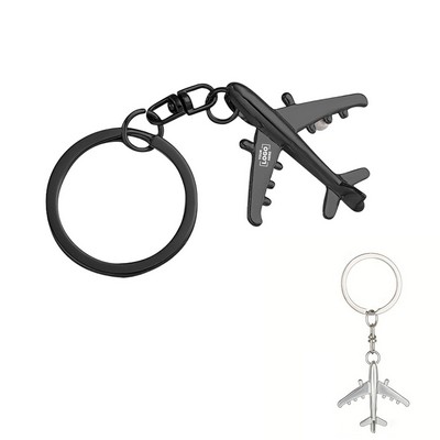 Fashionable Airplane Model Keychain