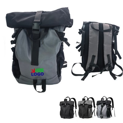 MOQ 10 pcs Rolltop Waterproof Laptop Backpack
