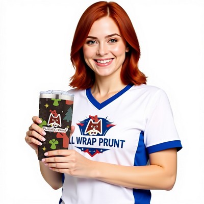 Full Wrap Print 20oz Vacuum Steel Tumbler