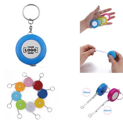 Leather Keychain Measuring Tape
