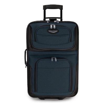 Navy Traveler's Choice® Amsterdam Softside Wheeled Carryon Upright Luggage