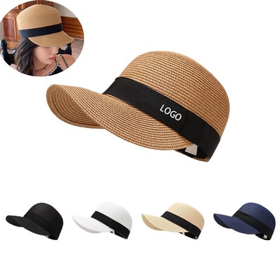 Outdoor Sun Visor Equestrian Straw Beach Cap Hat