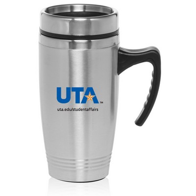 16 oz. Stainless Steel Travel Mugs with Handle
