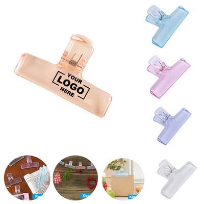 Stylish Transparent Acrylic Sealing Clips