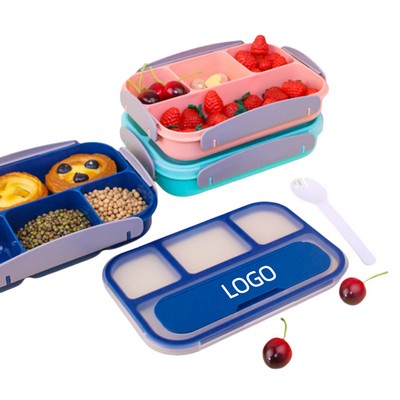 4-Compartment Sealed Portable Food-Grade Lunch Box