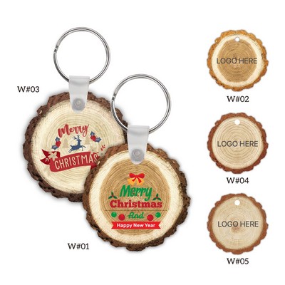 2" Full Color Christmas Ornament - Trunk w/Key Ring