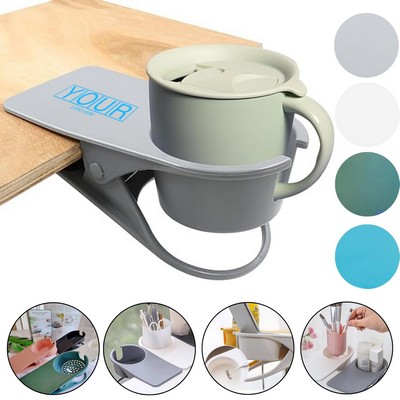 Desk Table Edge Clamp Cup Holder