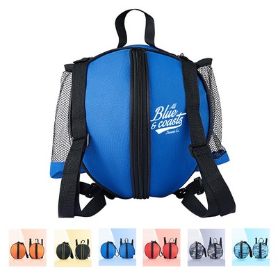 Oxford Cloth Sport Ball Bag with Mesh Pocket and Shoulder Strap