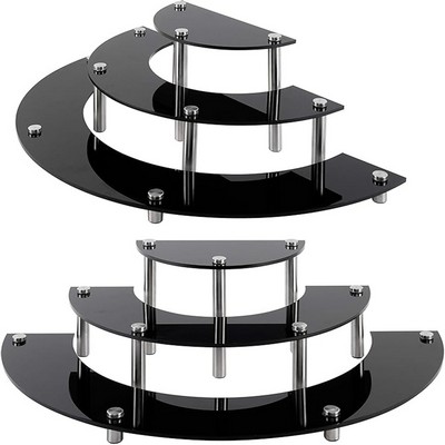 Semicircle Black Acrylic cupcake Stand