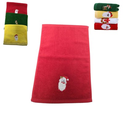 Cotton Christmas Gift Embroidered Towel