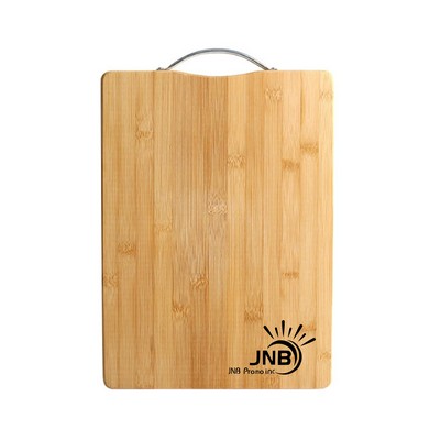 11 x 14.9" Bamboo Cutting Board With Wide Handles
