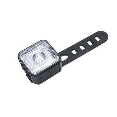 Square Rechargeable Plastic LED Bike Light