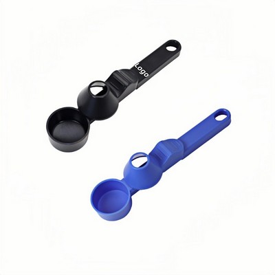 Creative Long Handle Sliding Coffee Spoon Large Capacity Leak Proof