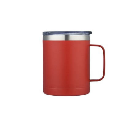 Endura 14 oz Red SS Vacuum Camping Mug W/ Handle