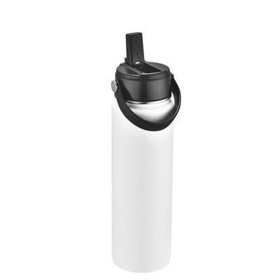 Endura 27 oz White Vacuum Water Bottle With Silicone Bottom