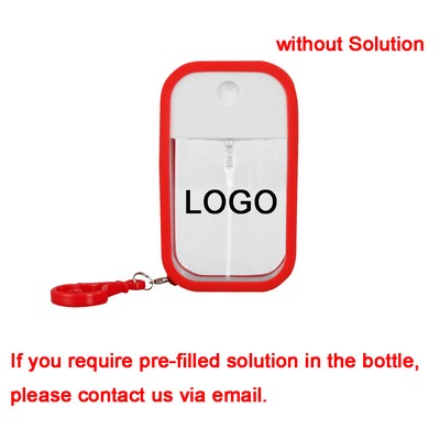Portable Petg Plastic Card Spray Bottle W/Silicone Case 2''X4''