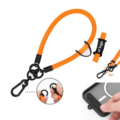 Polyester Nylon Braided Phone Lanyard