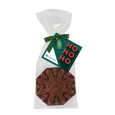 Belgian Chocolate Holiday Icons Favor Bag with Dark Chocolate Nutcracker