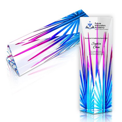 Modern Faceted Crystal Vase Award