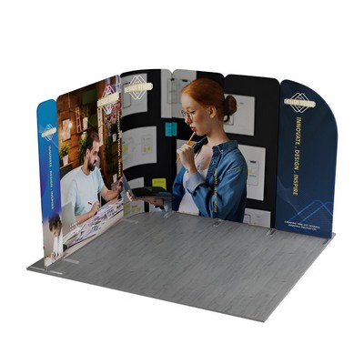 10' Magnetic Modular Fabric Displays - L Shape Sloped