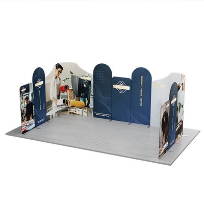 20' Magnetic Modular Fabric Displays - U Shape Curved