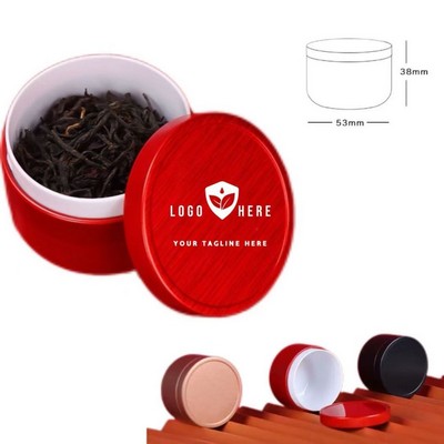 Mini Round Sealed Tea Tin