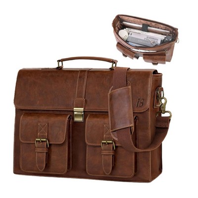 Genuine Leather Laptop Bag Briefcase