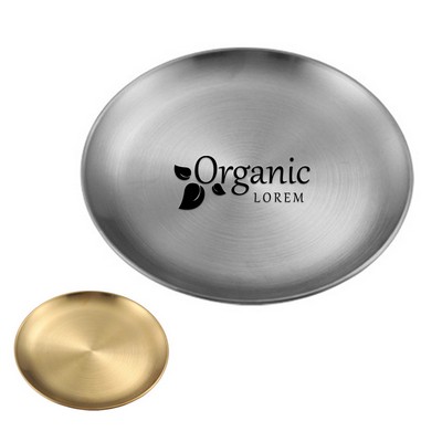 6.7" Single-Layer Round Metal Dinner Plates
