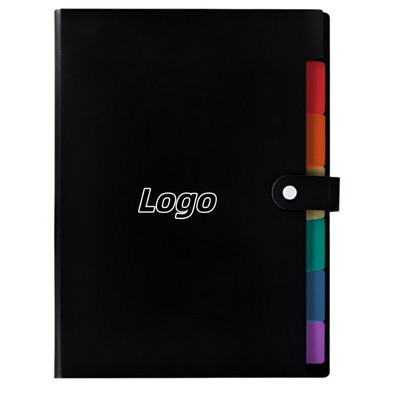 7 Section Rainbow Accordion Folder for Office Organization