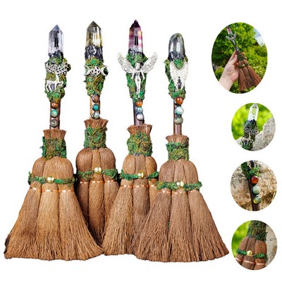 Natural Healing Crystal Home Decoration Crystal Point Magic Broom Handmade Crystal Crafts