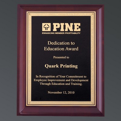 Cherry Deep Furniture Finish w/Black Brass/Florentine, Medium (8"x10")