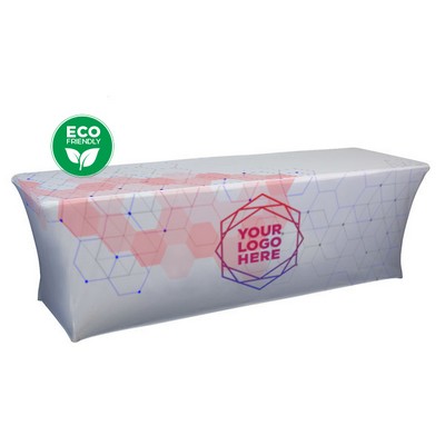 8' 4-Sided Recycled Polyester Stretch Fit Display Cloth (Dye Sublimation Print)