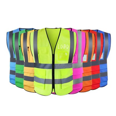 Multi Pocket Reflective Vest 25"