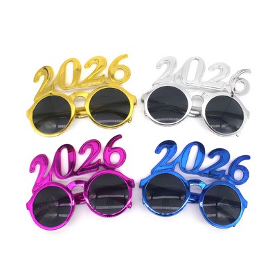 2026 Rounded New Year Party Glasses