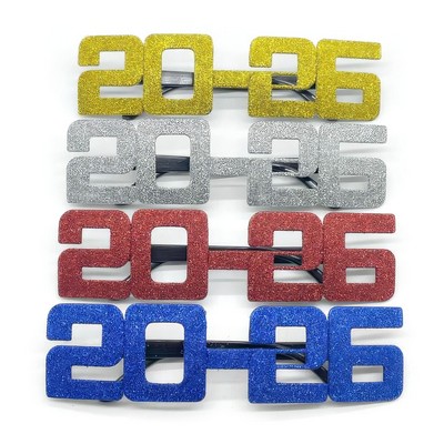 2026 Squared New Year Party Glasses