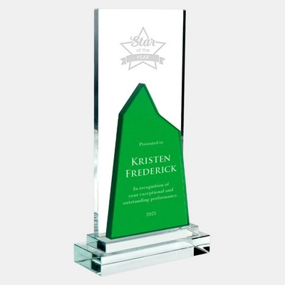 Green Mountain Award with Clear Base