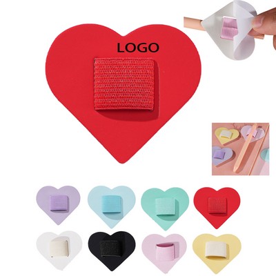 Heart-Shaped Adhesive Pen Holder