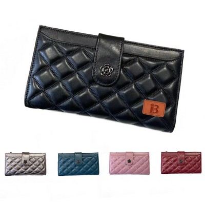 Genuine Leather Small Fragrant Style Women Wallet
