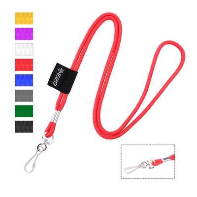 1/5" Nylon Colorful Rope Lanyards Cord W/ Swivel J Hook