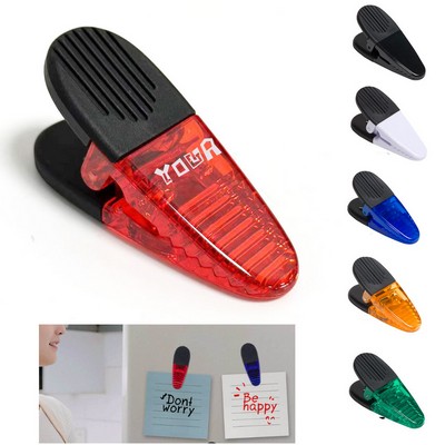 Thick Plastic Magnetic Memo Clip