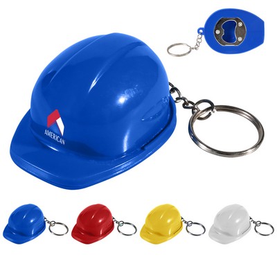 Safety Helmet Bottle Opener Keychain