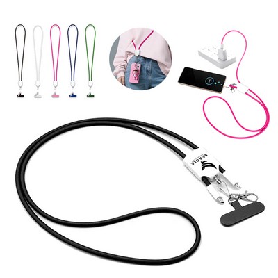 4-in-1 Multifunctional Lanyard Charging Cable Phone Strap