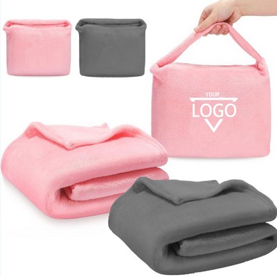 Flannel Folding Travel Blanket