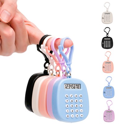 Mini Calculator Keychain With Maze