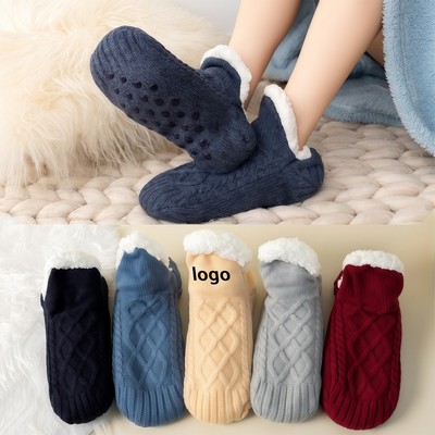 Cozy Fuzzy Ankle Indoor Floor Socks