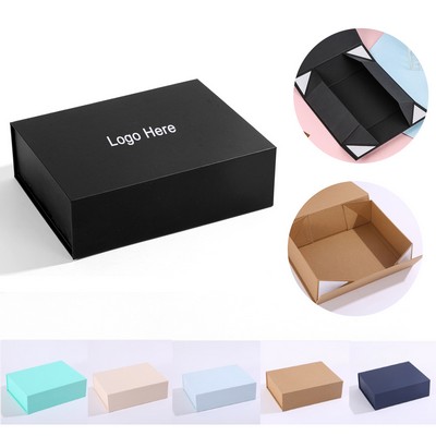 Custom Webbing Christmas Empty Gift Box with Magnetic Lid