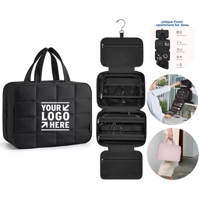 Travel Toiletry Bag with Jewelry Organizer