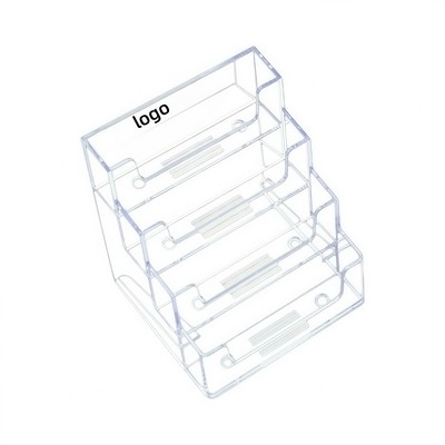 Transparent Multi Tier Business Card Holder for Office and Trade Show Use