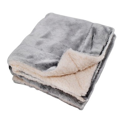 Faux Fur 50" x 60" Sherpa Blanket (BLANK)
